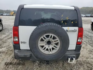 2007 Hummer H3 SUV with VIN 5GTDN13E978167512, listed as a Copart auction lot 79580574 with 186,030 mi miles and Salvage Title. Bid and sale history available at carsss.com. Image 6.