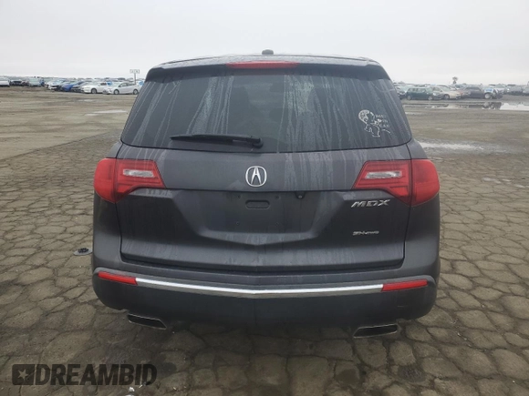2013 Acura MDX Advance with VIN 2HNYD2H86DH511768, listed as a Copart auction lot 41433505 with 111,537 mi miles and Salvage Title. Bid and sale history available at DreamBid. Image 6.