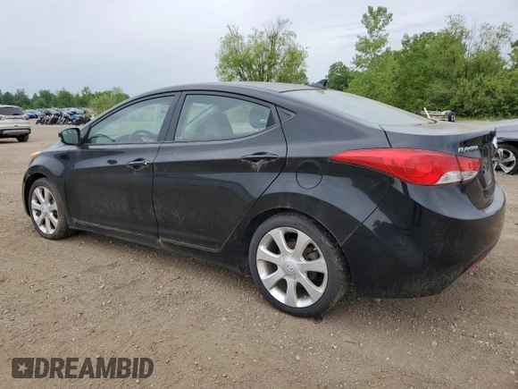 2011 Hyundai Elantra Limited z VIN 5NPDH4AE3BH050764, wystawiony jako Copart lot #57466815 z przebiegiem 157 991 mil mil oraz Czysty tytuł • Clean title. Historia ofert i sprzedaży dostępna na DreamBid. Obrazek 2.
