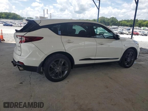 2021 Acura RDX w/A-Spec Package with VIN 5J8TC2H69ML043380, listed as a Copart auction lot 63219585 with 47,799 mi miles and Salvage title. Bid and sale history available at DreamBid. Image 3.