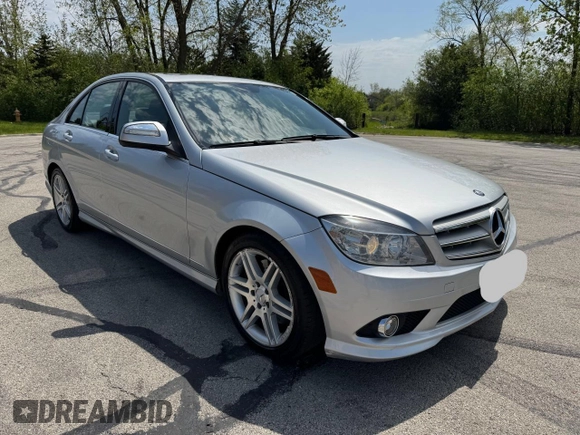 2008 Mercedes-Benz C 350 Sport with VIN WDDGF56XX8R039755, listed as a Copart auction lot 56783765 with 190,494 mi miles and Clean Title. Bid and sale history available at DreamBid. Image 1.