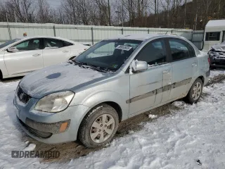 2008 Kia Rio LX with VIN KNADE123886369078, listed as a Copart auction lot 88933635 with 160,082 mi miles and Salvage Title. Bid and sale history available at carsss.com. Image 1.