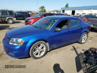 2014 Dodge Avenger SE with VIN 1C3CDZAG0EN133325, listed as a Copart auction lot 76367124 with 141,805 mi miles and Salvage title. Bid and sale history available at DreamBid. Image 1.