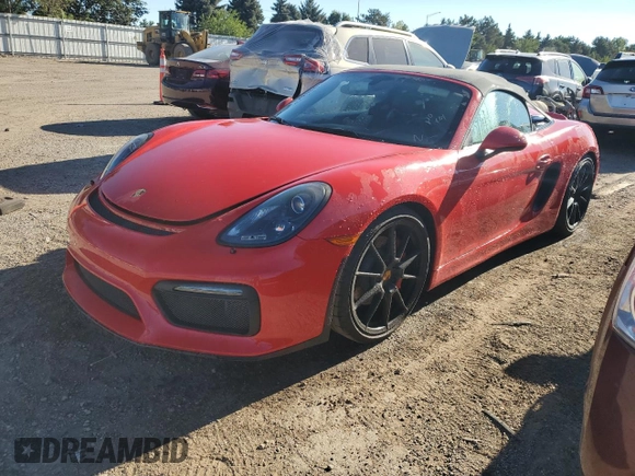 2016 Porsche Boxster Spyder с VIN WP0CC2A87GS152635, выставлен на аукционе Copart как лот 69465204 с пробегом 30 807 миль миль и Списание • Salvage title. История ставок и продаж доступна на DreamBid. Изображение 1.