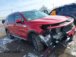 2023 Kia Sorento SX Prestige with VIN KNDRMDLH8P5165845, listed as a IAAI auction lot 41705546 with 17,219 mi miles and . Bid and sale history available at DreamBid. Image 1.