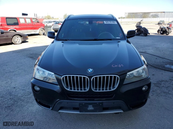 2013 BMW X3 xDrive28i with VIN 5UXWX9C54D0A25962, listed as a Copart auction lot 50578185 with 86,888 mi miles and Salvage Title. Bid and sale history available at carsss.com. Image 5.