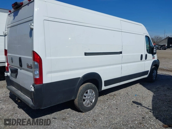 2022 Ram ProMaster Cargo with VIN 3C6MRVJG9NE121583, listed as a IAAI auction lot 41646097 with 67,468 mi miles and . Bid and sale history available at DreamBid. Image 4.