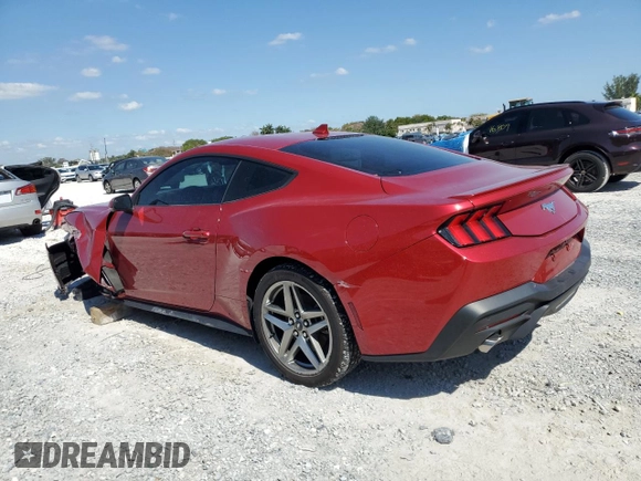 2024 Ford Mustang EcoBoost with VIN 1FA6P8TH0R5118769, listed as a Copart auction lot 52947385 with 8,296 mi miles and Salvage Title. Bid and sale history available at carsss.com. Image 2.