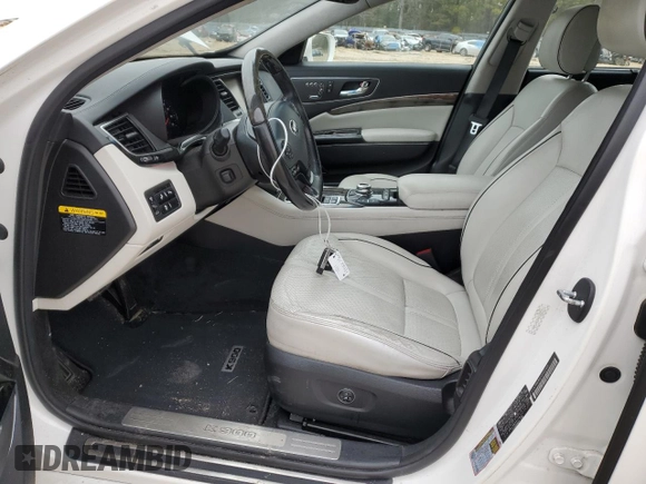 2015 Kia K900 Luxury with VIN KNALW4D44F6022215, listed as a Copart auction lot 47285215 with 94,702 mi miles and Salvage Title. Bid and sale history available at carsss.com. Image 7.