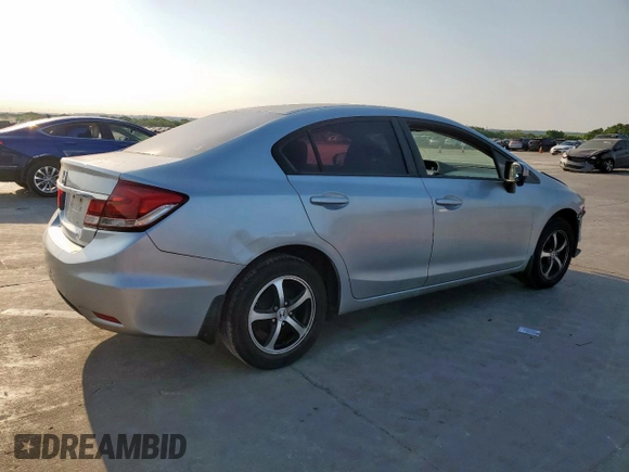 2015 Honda Civic Sedan SE with VIN 19XFB2F71FE082244, listed as a Copart auction lot 52765255 with 119,224 mi miles and Salvage Title. Bid and sale history available at carsss.com. Image 3.