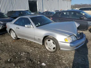 1998 Mercedes-Benz SL-Class with VIN WDBFA67F2WF170899, listed as a Copart auction lot 84813814 with 88,997 mi miles and Salvage Title. Bid and sale history available at carsss.com. Image 4.