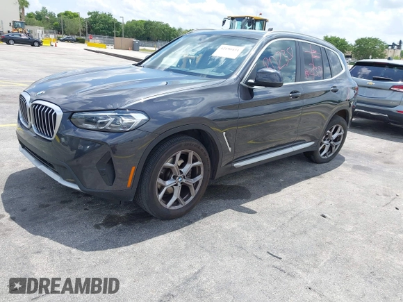 2024 BMW X3 sDrive30i with VIN 5UX43DP09R9T81912, listed as a IAAI auction lot 42190431 with 35,836 mi miles and . Bid and sale history available at DreamBid. Image 17.