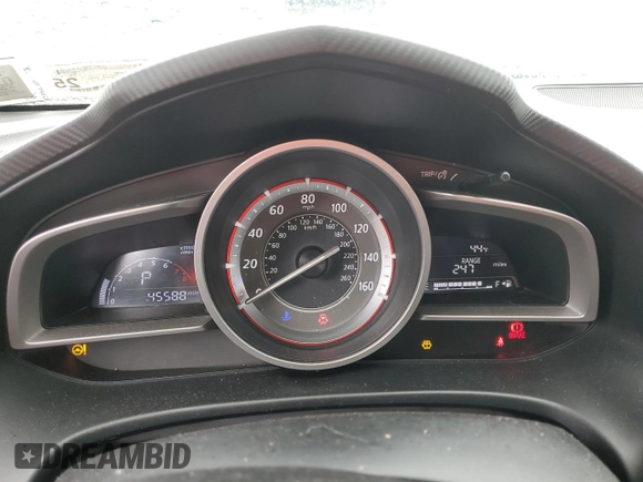 2014 Mazda 3 i Grand Touring with VIN JM1BM1M73E1102176, listed as a Copart auction lot 46991395 with 45,588 mi miles and Non Repairable. Bid and sale history available at DreamBid. Image 9.