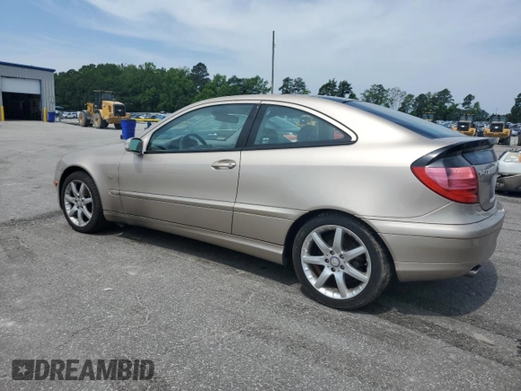 2003 Mercedes-Benz C 230 Kompressor with VIN WDBRN40J53A490800, listed as a Copart auction lot 60752955 with 53,819 mi miles and Salvage title. Bid and sale history available at DreamBid. Image 2.