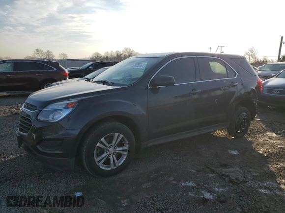 2016 Chevrolet Equinox LS with VIN 2GNFLEEK2G6221777, listed as a Copart auction lot 42834235 with 126,885 mi miles and Salvage Title. Bid and sale history available at DreamBid. Image 1.