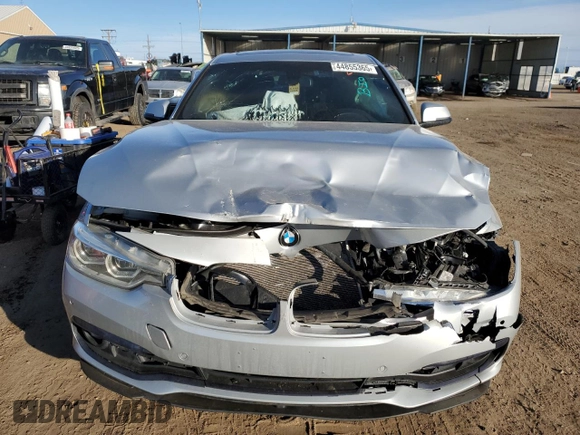 2017 BMW 3 Series 330i xDrive with VIN WBA8D9G53HNU60388, listed as a Copart auction lot 44855365 with 88,875 mi miles and Salvage Title. Bid and sale history available at carsss.com. Image 5.