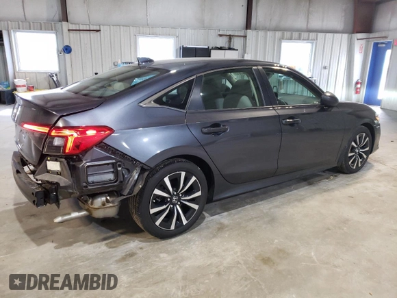 2023 Honda Civic Sedan EX with VIN 2HGFE1F71PH313006, listed as a Copart auction lot 48667815 with 32,942 mi miles and Salvage Title. Bid and sale history available at carsss.com. Image 3.