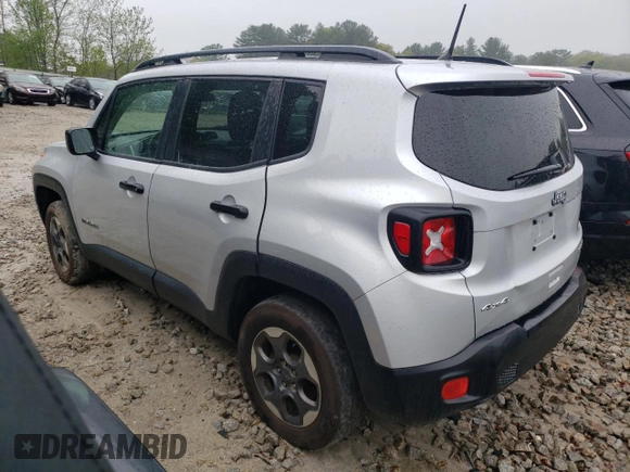 2018 Jeep Renegade Sport with VIN ZACCJBAB8JPH95901, listed as a Copart auction lot 55772785 with 182,033 mi miles and Clean title. Bid and sale history available at DreamBid. Image 2.