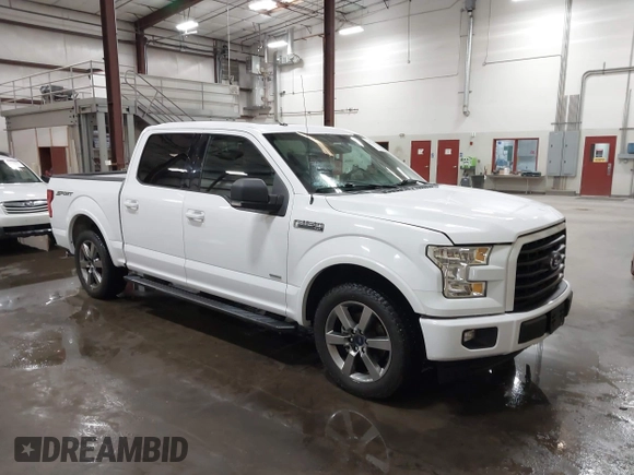 2017 Ford F-150 XL with VIN 1FTEW1CP8HKC06962, listed as a IAAI auction lot 42033408 with 43,797 mi miles. Bid and sale history available at carsss.com. Image 1.