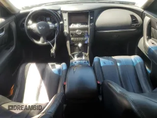 2014 Infiniti QX70 with VIN JN8CS1MW1EM410600, listed as a Copart auction lot 54410295 with 116,985 mi miles and Salvage Title. Bid and sale history available at carsss.com. Image 8.