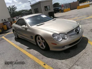 2003 Mercedes-Benz SL 500 z VIN WDBSK75F23F010165, wystawiony jako IAAI lot #41839222 z przebiegiem 162 753 mil mil oraz . Historia ofert i sprzedaży dostępna na DreamBid. Obrazek 1.