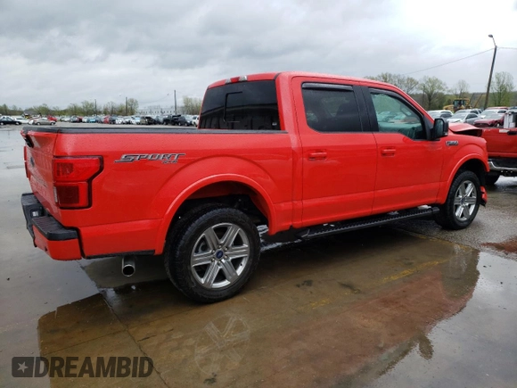 2018 Ford F-150 XL with VIN 1FTEW1EP5JKF52051, listed as a Copart auction lot 50352514 with 57,032 mi miles and Clean Title. Bid and sale history available at carsss.com. Image 3.