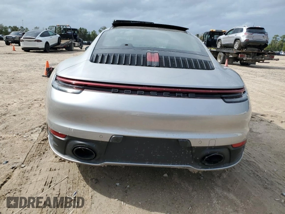 2024 Porsche 911 Carrera with VIN WP0AA2A96RS207083, listed as a Copart auction lot 81538594 with 5,237 mi miles and Salvage Title. Bid and sale history available at carsss.com. Image 6.