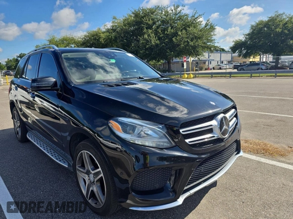 2016 Mercedes-Benz GLE 350 with VIN 4JGDA5JB8GA698059, listed as a Copart auction lot 64907155 with 206,198 mi miles and Clean title. Bid and sale history available at DreamBid. Image 1.