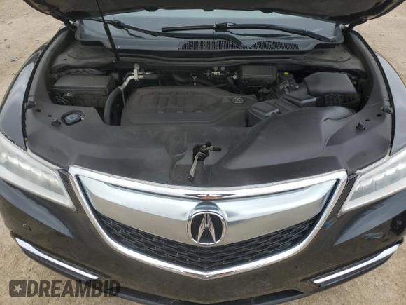 2016 Acura MDX Advance with VIN 5FRYD4H98GB014983, listed as a Copart auction lot 55525135 with 120,221 mi miles and Salvage title. Bid and sale history available at DreamBid. Image 12.