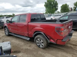 2013 Ford F-150 XL with VIN 1FTFW1ET2DFA67705, listed as a Copart auction lot 58591525 with 168,415 mi miles and Salvage title. Bid and sale history available at DreamBid. Image 2.