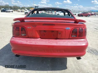 1997 Ford Mustang Cobra with VIN 1FALP47V8VF187337, listed as a Copart auction lot 52354265 with 0 mi miles and Non Repairable. Bid and sale history available at carsss.com. Image 6.