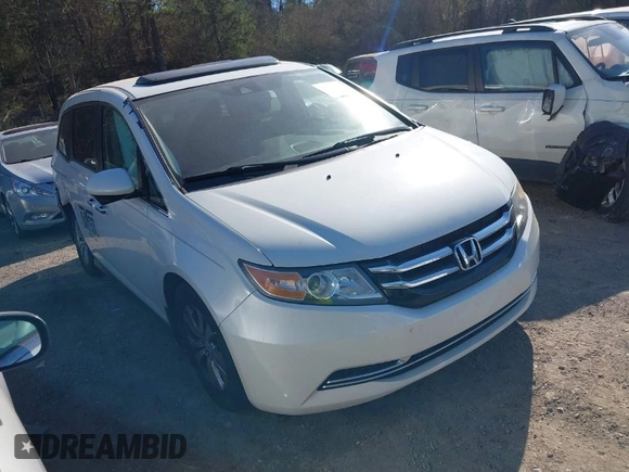 2015 Honda Odyssey EX-L z VIN 5FNRL5H61FB042899, wystawiony jako IAAI lot #41650811 z przebiegiem 162 228 mil mil oraz . Historia ofert i sprzedaży dostępna na DreamBid. Obrazek 1.