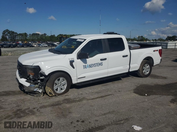 2023 Ford F-150 XL with VIN 1FTFW1ED8PFD25707, listed as a Copart auction lot 51474555 with 16,073 mi miles and Salvage title. Bid and sale history available at DreamBid. Image 1.