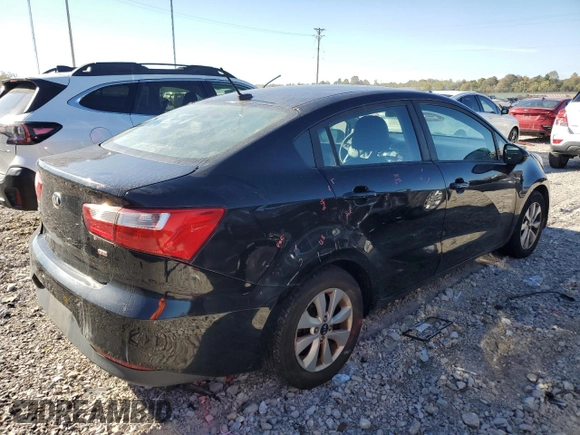 2017 Kia Rio LX with VIN KNADM4A3XH6063540, listed as a Copart auction lot 75802384 with 123,193 mi miles and Salvage Title. Bid and sale history available at carsss.com. Image 3.