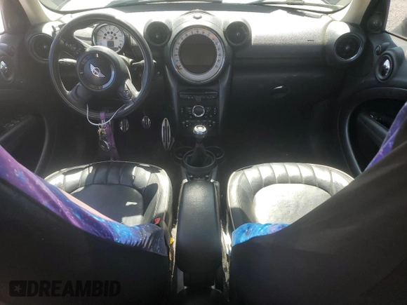 2013 MINI Countryman S ALL4 with VIN WMWZC5C50DWM15256, listed as a Copart auction lot 58080895 with 123,514 mi miles and Salvage title. Bid and sale history available at DreamBid. Image 8.