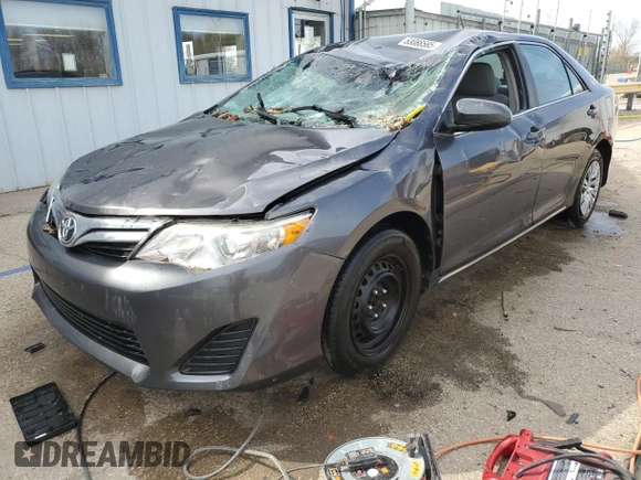 2014 Toyota Camry L with VIN 4T1BF1FK0EU424019, listed as a Copart auction lot 53088585 with 185,010 mi miles and Salvage Title. Bid and sale history available at DreamBid. Image 1.