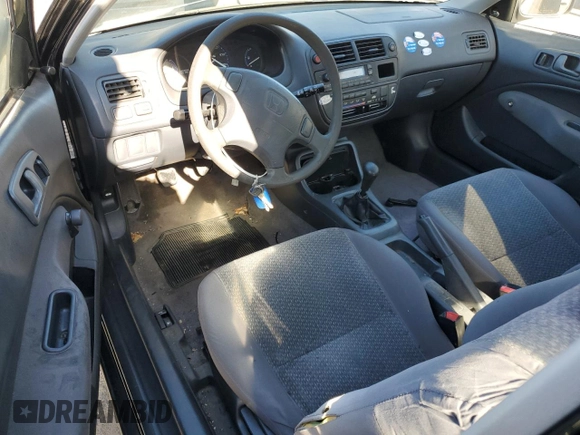 1997 Honda Civic DX with VIN 2HGEJ6344VH119405, listed as a Copart auction lot 71070544 with 26,621 mi miles and Salvage Title. Bid and sale history available at DreamBid. Image 8.