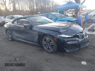 2021 BMW 8 Series 840i with VIN WBADZ4C07MCF60063, listed as a IAAI auction lot 41426354 with 24,221 mi miles. Bid and sale history available at carsss.com. Image 1.