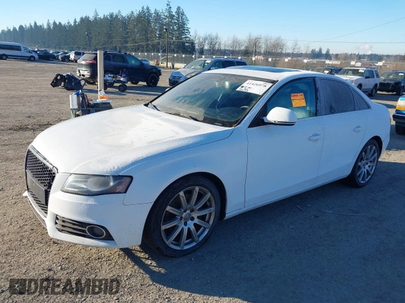 2009 Audi A4 2.0T Prem Plus with VIN WAUSF78K29N035139, listed as a IAAI auction lot 41426978 with 124,793 mi miles. Bid and sale history available at carsss.com. Image 2.