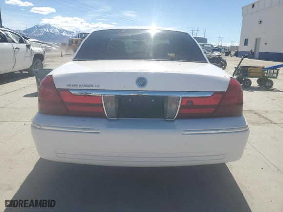 2003 Mercury Grand Marquis LS Premium with VIN 2MEFM75WX3X675315, listed as a Copart auction lot 50342135 with 126,152 mi miles and Salvage Title. Bid and sale history available at carsss.com. Image 6.