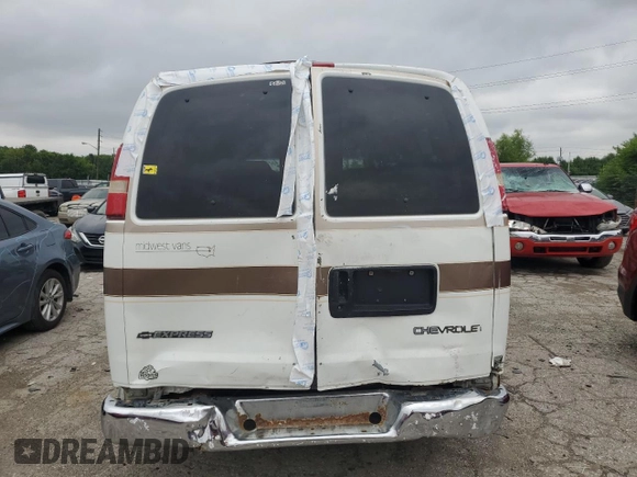 2003 Chevrolet Express Cargo YF7 Upfitter with VIN 1GBFG15T731232886, listed as a Copart auction lot 63531595 with 172,523 mi miles and Salvage title. Bid and sale history available at DreamBid. Image 6.