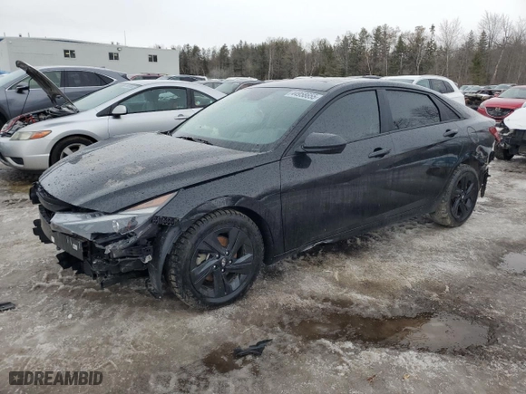 2023 Hyundai Elantra Preferred with VIN KMHLM4AG8PU569200, listed as a Copart auction lot 44958655 with 57,842 mi miles and Salvage Title. Bid and sale history available at carsss.com. Image 1.