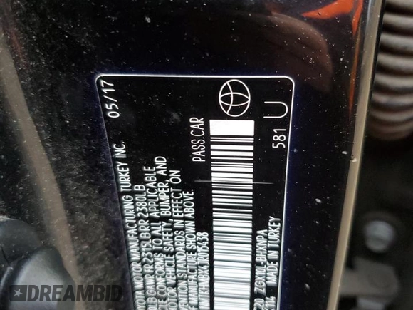 2018 Toyota C-HR XLE with VIN NMTKHMBX4JR015438, listed as a Copart auction lot 85294774 with 155,537 mi miles and Salvage Title. Bid and sale history available at carsss.com. Image 13.