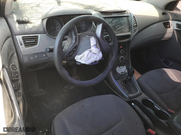 2016 Hyundai Elantra SE with VIN 5NPDH4AE3GH753434, listed as a Copart auction lot 52966295 with 0 mi miles and Salvage Title. Bid and sale history available at carsss.com. Image 8.