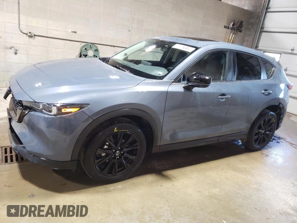2024 Mazda CX-5 S Carbon Edition z VIN JM3KFBCL2R0528359, wystawiony jako Copart lot #58007515 z przebiegiem 20 743 mil mil oraz Tytuł czysty. Historia ofert i sprzedaży dostępna na DreamBid. Obrazek 1.