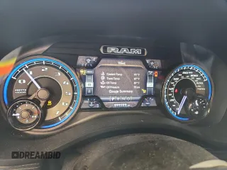2021 Ram 1500 Limited with VIN 1C6SRFHT1MN563896, listed as a Copart auction lot 63918625 with 91,523 mi miles and Salvage title. Bid and sale history available at DreamBid. Image 9.