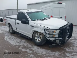 2017 Ford F-150 XL with VIN 1FTMF1EP9HKE13644, listed as a IAAI auction lot 41538146 with 70,575 mi miles and . Bid and sale history available at DreamBid. Image 1.