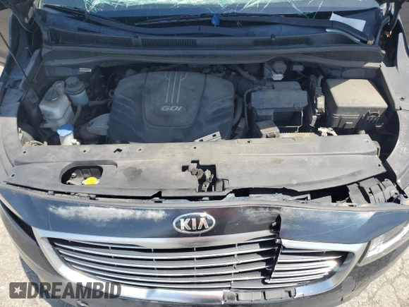 2016 Kia Sedona LX with VIN KNDMB5C11G6188869, listed as a Copart auction lot 56724745 with 91,195 mi miles and Clean Title. Bid and sale history available at DreamBid. Image 12.
