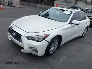 2018 Infiniti Q50 3.0t LUXE with VIN JN1EV7AP8JM364465, listed as a IAAI auction lot 41734191 with 136,869 mi miles. Bid and sale history available at carsss.com. Image 20.