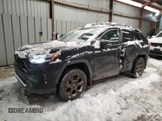 2023 Toyota RAV4 Hybrid XLE with VIN 2T3UWRFVXPW151313, listed as a Copart auction lot 88727925 with 34,802 mi miles and Salvage Title. Bid and sale history available at carsss.com. Image 1.